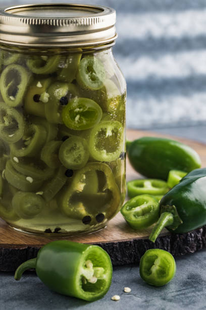 istock Quick Pickled Jalapeno Peppers in a Jar 1423159009