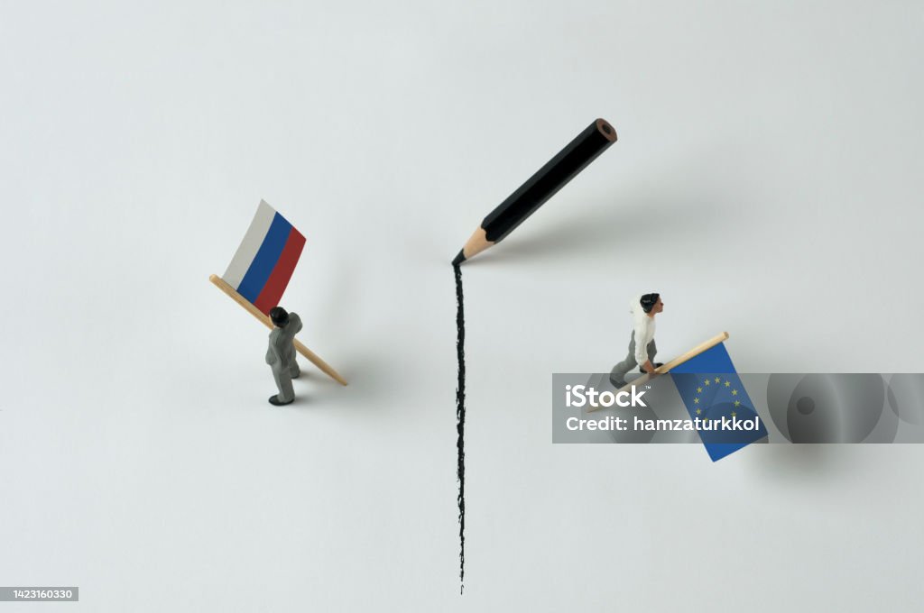 Lord of Puppets: Don't talk! (EU-Russia) An invisible hand blocks EU-Russia talks Adult Stock Photo
