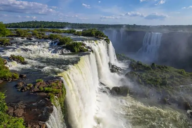 Photo of Iguazu Falls between Brazil and Argentina