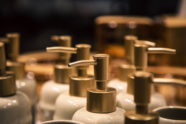 istock Close-up, bottles with dispensers for liquid soap. 1423167575