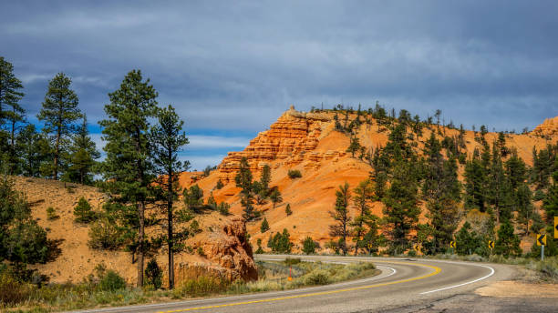istock Red Sandstone Arch Tunnel on Scenic Byway Highway 12, Utah 1423168893
