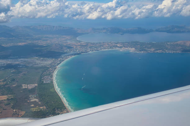 istock airplane window view during the landing on Majorca, Spain 1423168980