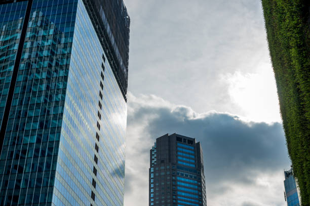 istock Skyscrapers and clouds in the sky 1423171535