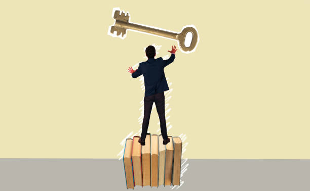 istock Business male hand indicating key icon. 1423172603