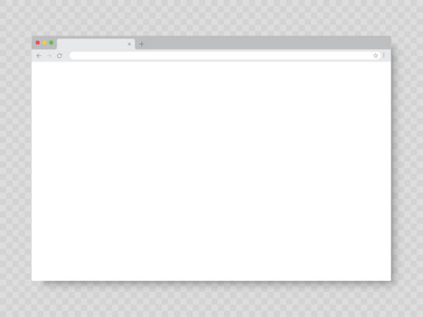 Browser window. Realistic blank browser window with shadow. Empty web page mockup. Browser window. Realistic blank browser window with shadow. Empty web page mockup. hypertext transfer protocol stock illustrations