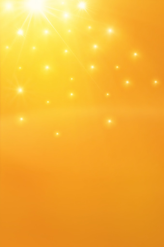 Gold Background with Bokeh and lens flare effects