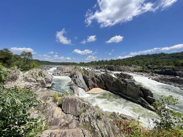 istock Great Falls National Park ,Majestic river streams and waterfalls. 1423184647