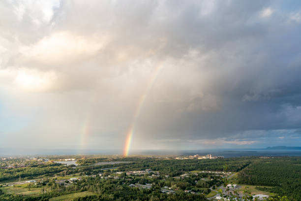 istock Double Rainbow Over Thunder Bay, Ontario 1423187848