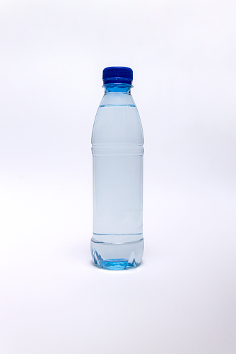 Plastic Bottles with white background - Stock photo