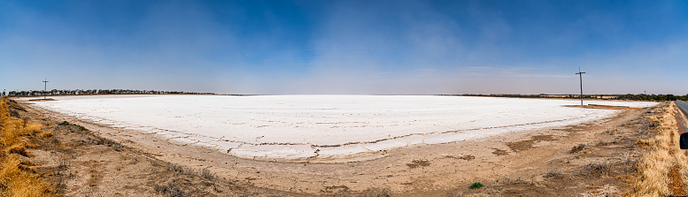 Lake Grace is part of a chain of salt lakes. - stretching more than 100 kilometres from Pingrup, north to Kondinin.