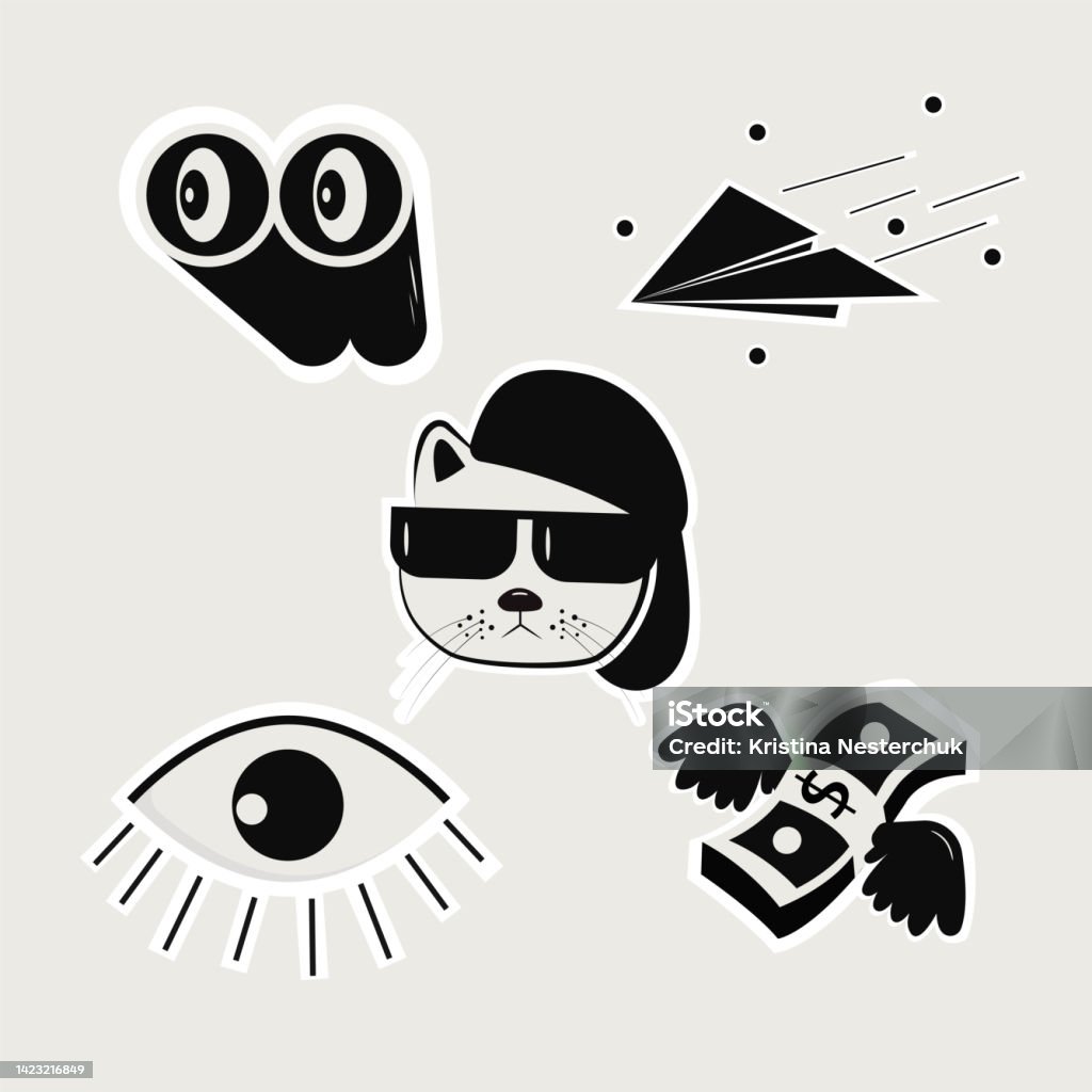 Stockmage Sticker Stickers Vector Illustration Stock Illustration - Download Image Now ...