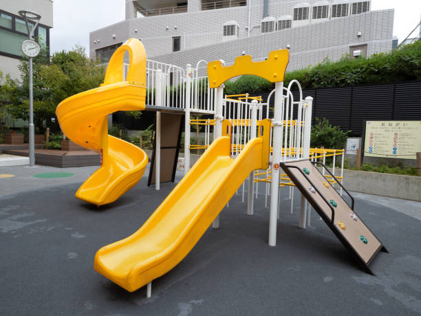 istock Children's park playground equipment 1423224361