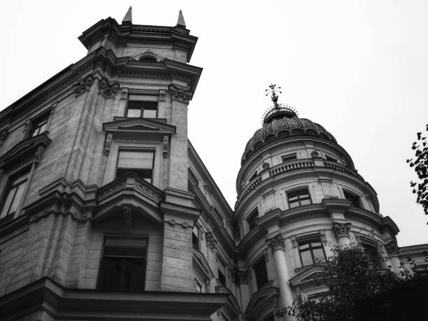 Low angle view of old buildings