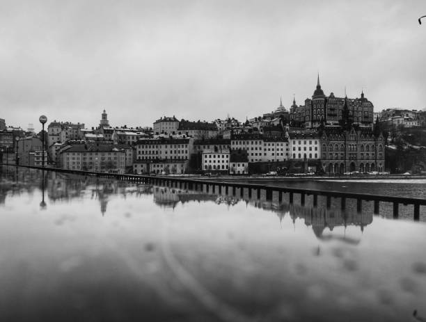 istock Scenic view of city during rain 1423228561
