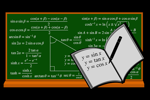 Math Class Stock Illustration - Download Image Now - Angle, Chalk - Art ...