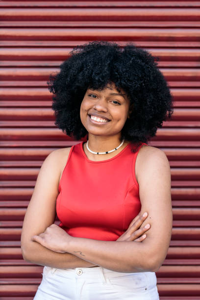 istock Happy Afro Woman Portrait 1423259385