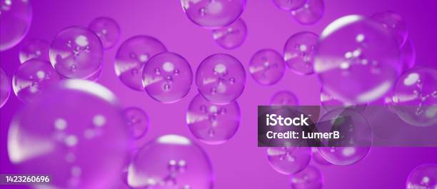 Luxurious And Elegant Oil Skin Care Banner Dark Pink Background 3d Render Stock Photo - Download Image Now