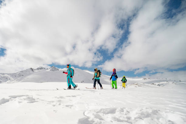 istock Ski touring in mountains 1423276177