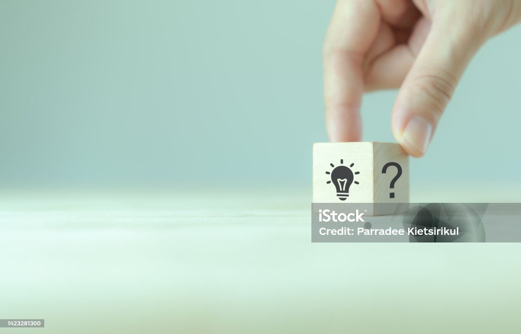 Question Idea Analysis Question Marks And Light Bulb Symbolizing Idea Or Solution Problem ...
