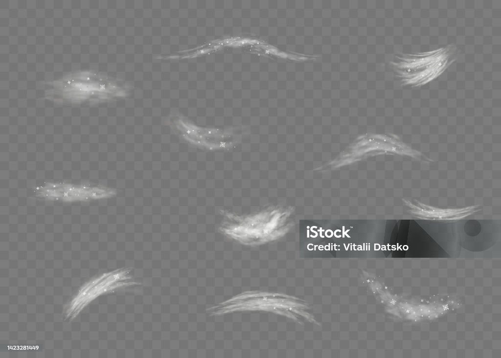 Winter Wind Vector Wind Snow Stock Illustration - Download Image Now - Abstract, Aerosol ...