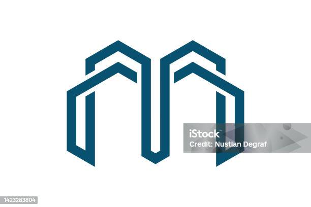 Abstract Monogram M M Stylish Monogram Symbol Stock Illustration - Download Image Now ...