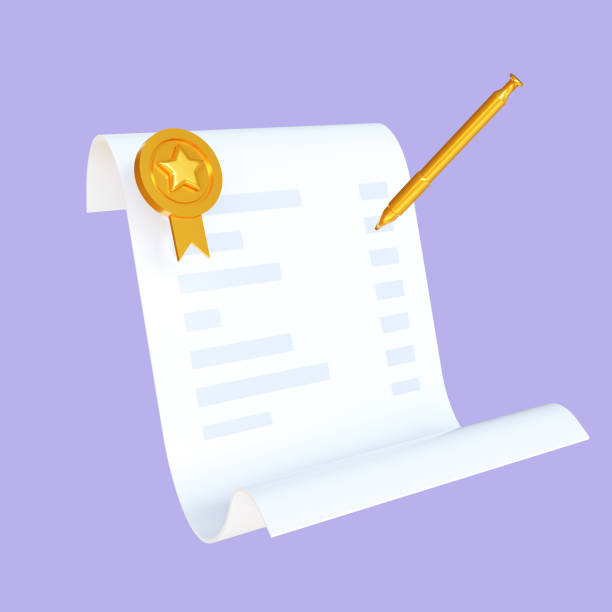 istock 3d render of paper bill, transaction receipt online payment icon 1423286806