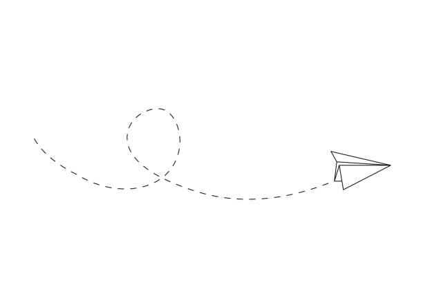 ilustrações, clipart, desenhos animados e ícones de ilustração de design vetorial de avião isolado em fundo branco - aerodynamic