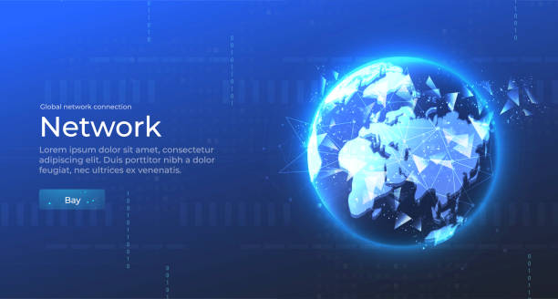 istock Vector. Planet Earth from space. Flickering lights of cities. Map of the mainland. Global communications system and the World Wide Web. Technologies and communications. Globalization. Luminous sphere. 1423289229