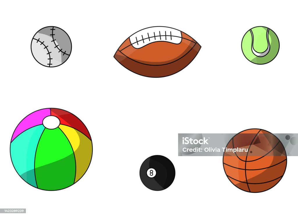 Vector Bal Ball Vector Design Illustration Isolated On White Background Stock ...