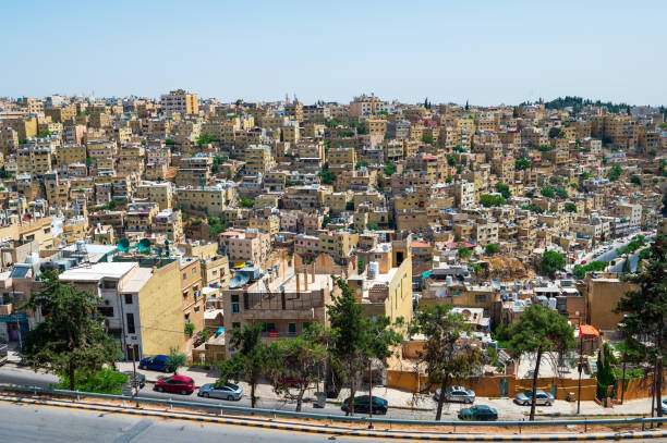 istock Amman skyline cityscape view on a sunny day in Jordan 1423297302