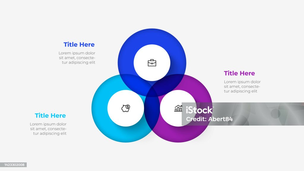 Diagram With Three Steps Slide For Business Presentation Cycle ...