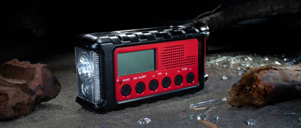 istock Emergency weather radio with debris 1423302707