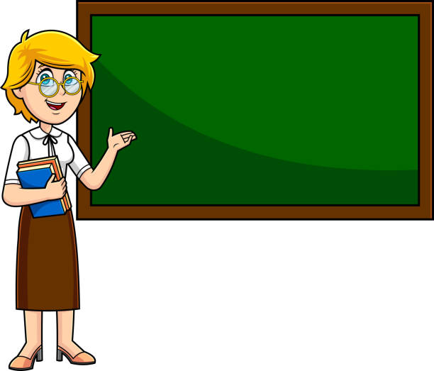 Ilustración de Maestra Personaje De Dibujos Animados Sosteniendo Un Libro De Texto Y Señalando La Pizarra Verde y más Vectores Libres de Derechos de Adulto - iStock Ilustración de Maestra Personaje De Dibujos Animados Sosteniendo Un Libro De Texto Y Señalando La Pizarra Verde y más Vectores Libres de Derechos de Adulto - iStock