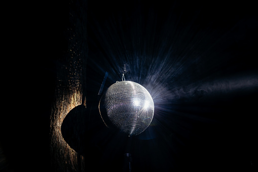 Fog, Laser, Dance Floor, Blue, Disco Ball, Cut Out, Mirror - Object, Sphere, Black Background