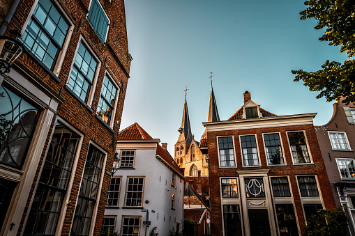 Towers Of St. Nicholas Church In Deventer, The Netherlands