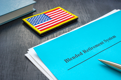 Documents about blended retirement system or BRS and pen.