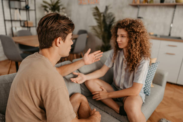 istock Young Couple Arguing At Home 1423325958
