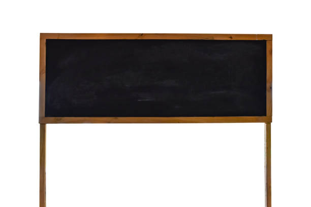 Old blank isolated hanging sign with some chalked decor. Includes clipping path.Alternative signs: