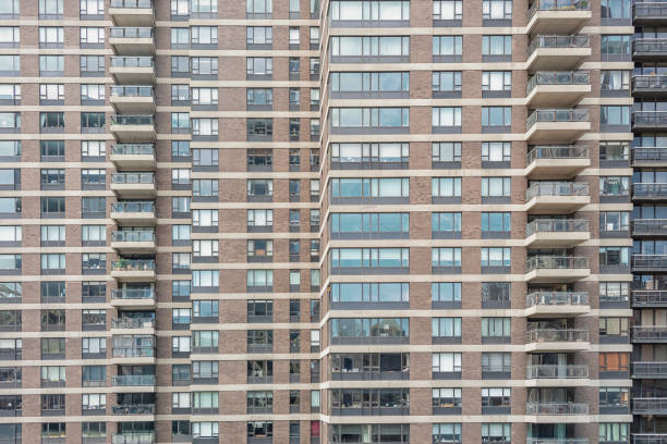 Facade of a modern building as texture, background, abstract