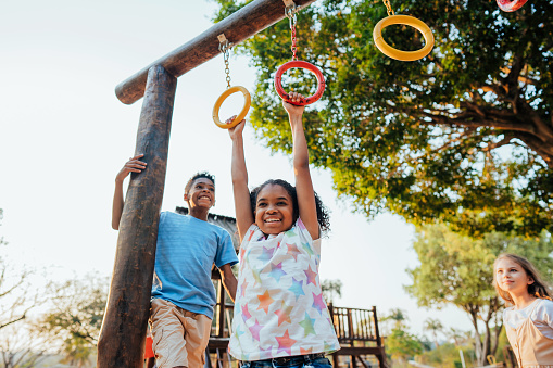 Children playing in the playground