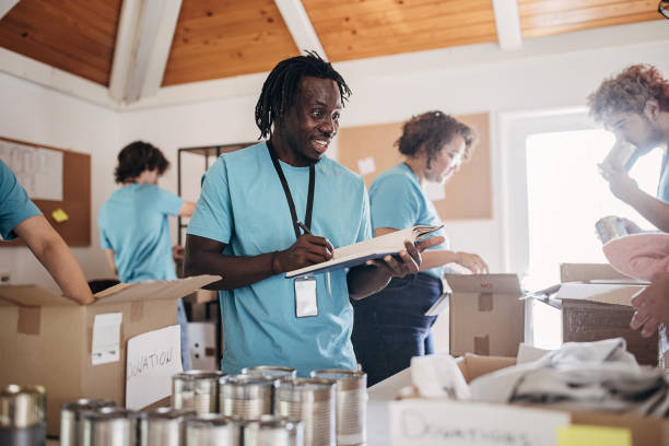 istock Busy day in charity center 1423341764