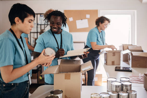 istock Busy day in charity center 1423342446