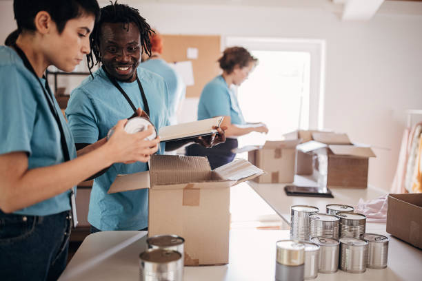istock Busy day in charity center 1423342474