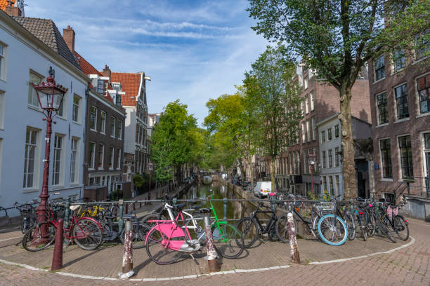 istock Amsterdam downtown canal district during summer 1423346712
