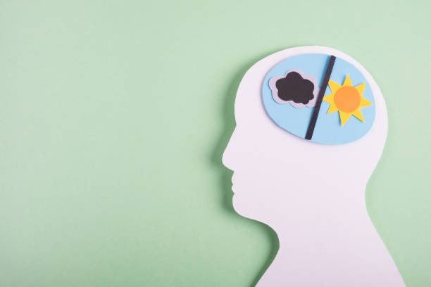 istock Bipolar disorder, depressive episodes with manic phase. Mental Health concept 1423347835