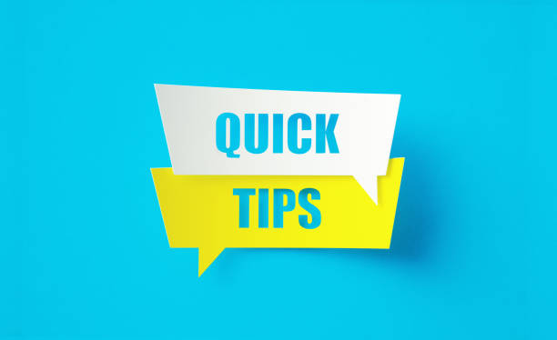 istock Quick Tips Written Cut Out Yellow And White Speech Bubbles Sitting Over Blue Background 1423348202