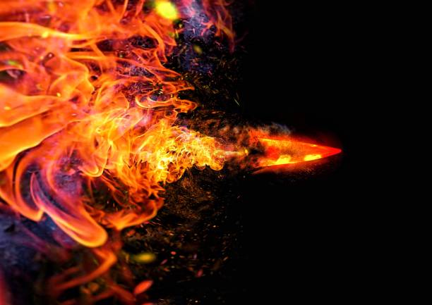 istock 3d illustration of burning flame arrow 1423349863