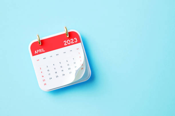 istock 2023 April Calendar Aquamarine Background 1423350856
