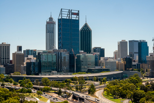 A city scape shot off Perth, Western Australia.