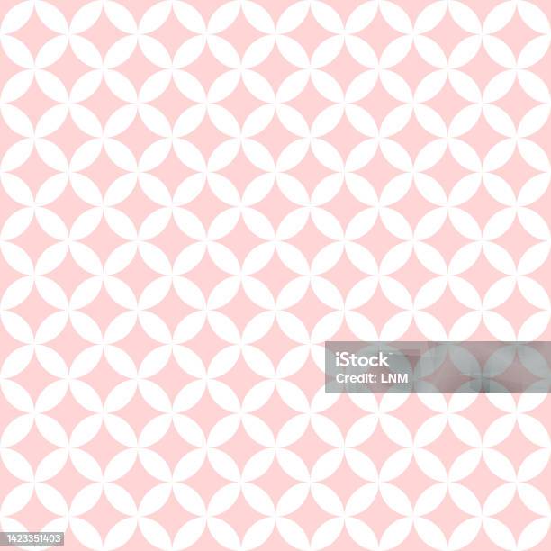 Pink Pattern Shape Pink Sparkles Shapes Seamless Pattern Editable Vector Stock ...